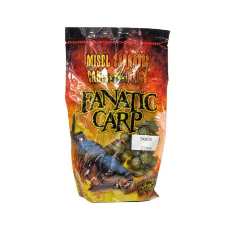 Akční Nabídka Zadravec Baits Fanatic Carp Boilies Squid 16 mm 800g